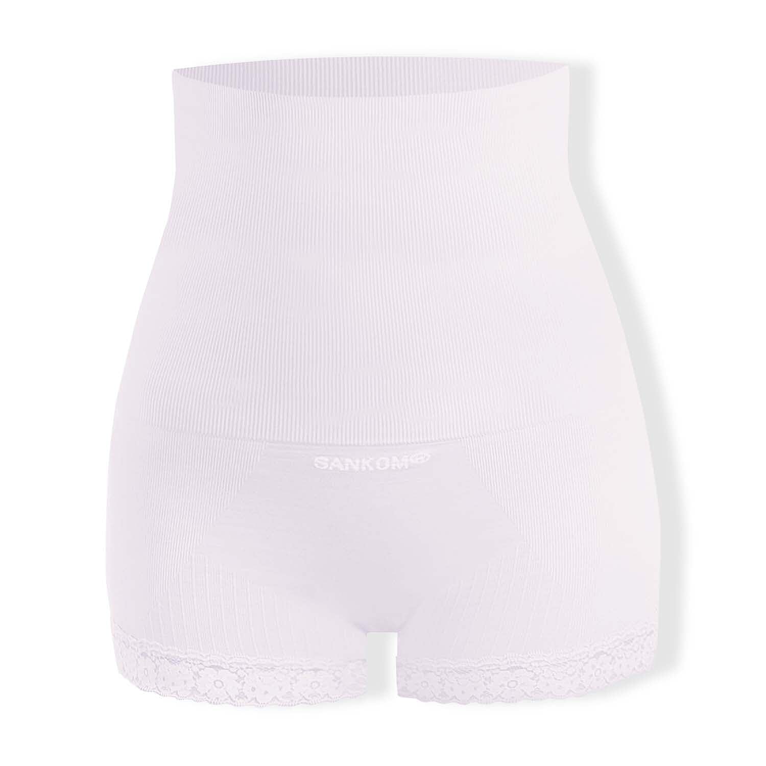 Sankom Switzerland Patent Premium Cooling White High Waisted Briefs (Size L-XL- 14-16)