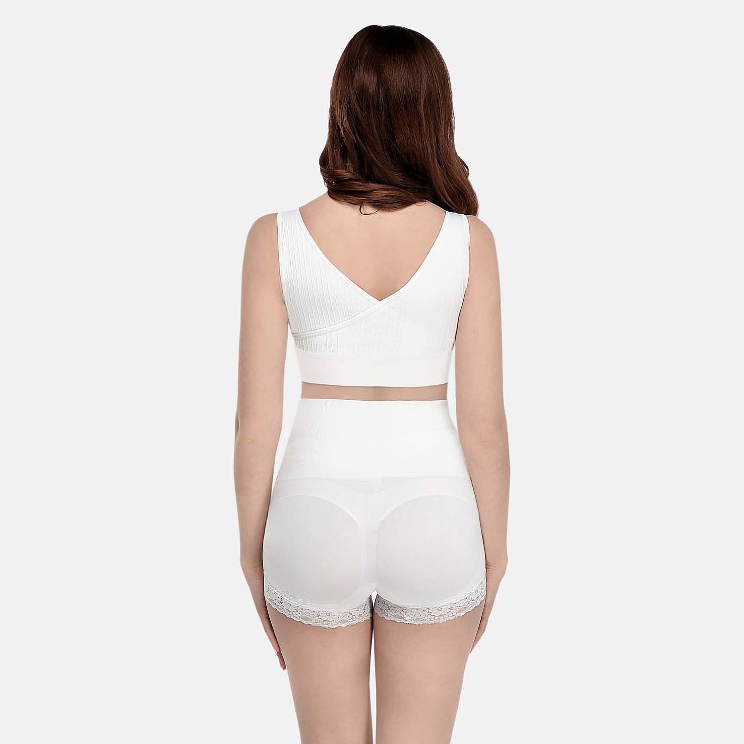 Sankom Switzerland Patent Premium Cooling White High Waisted Briefs (Size S-M- 8-12)