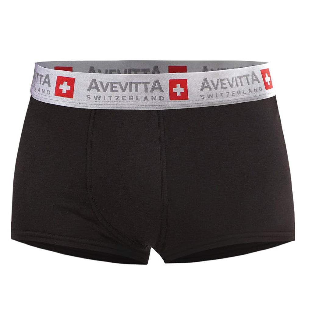 Sankom Avevitta 95% Cotton Antibacterial, Anti-Moisture Zinc Oxide Technology Mens Underwear (Size S) - Black