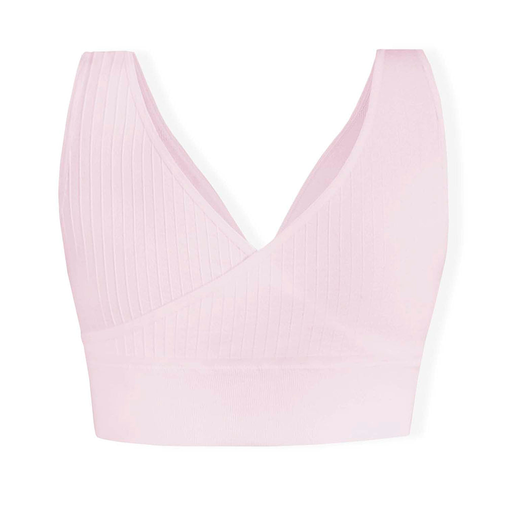 SANKOM Classic Wire-Free Posture Support - Seamless Breathable Comfort Bra with Removable Pads (Size - XL-XXL) - Light Pink