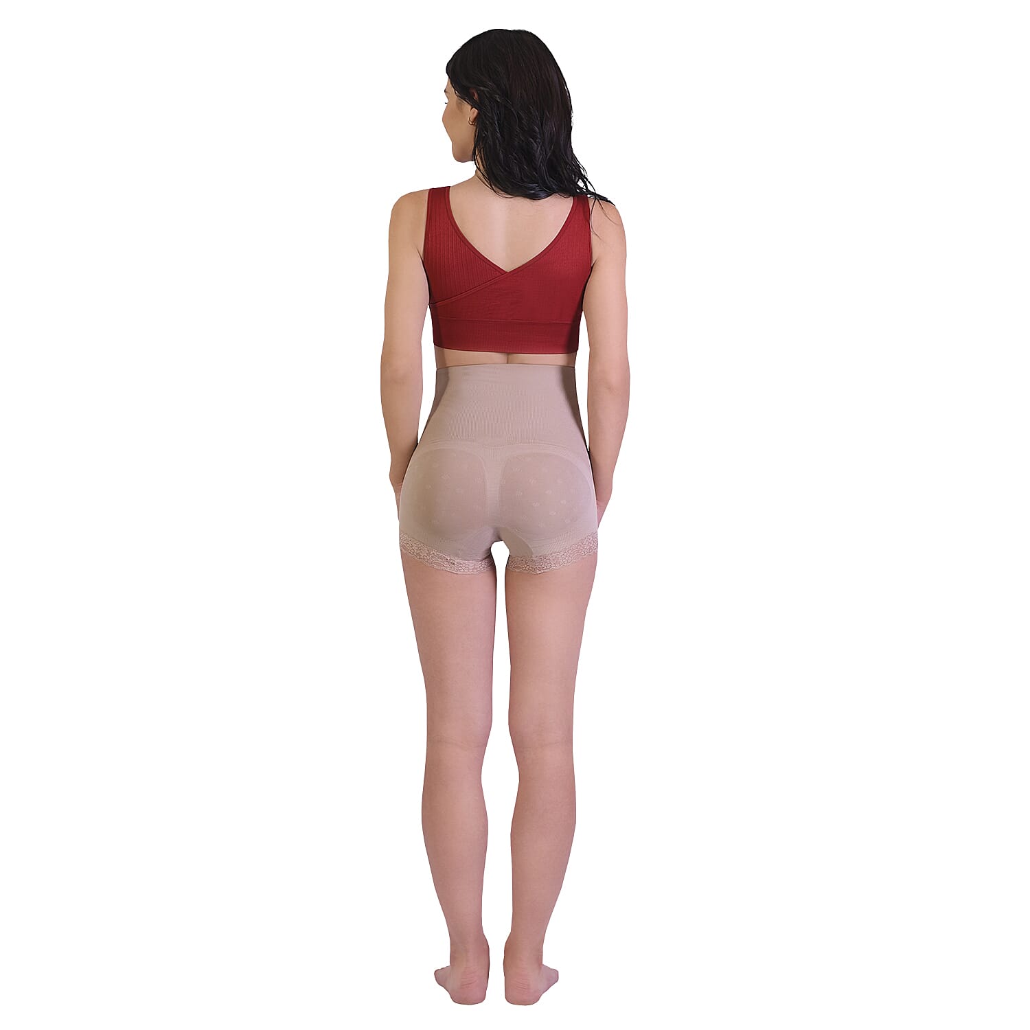 Sankom Bordeaux Lace Functional Classic Bra (Size L-XL) - Red