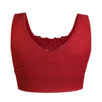 THE PICK OF SANKOM- Sankom Bordeaux Lace Functional Classic Bra (Size M-L) - Red