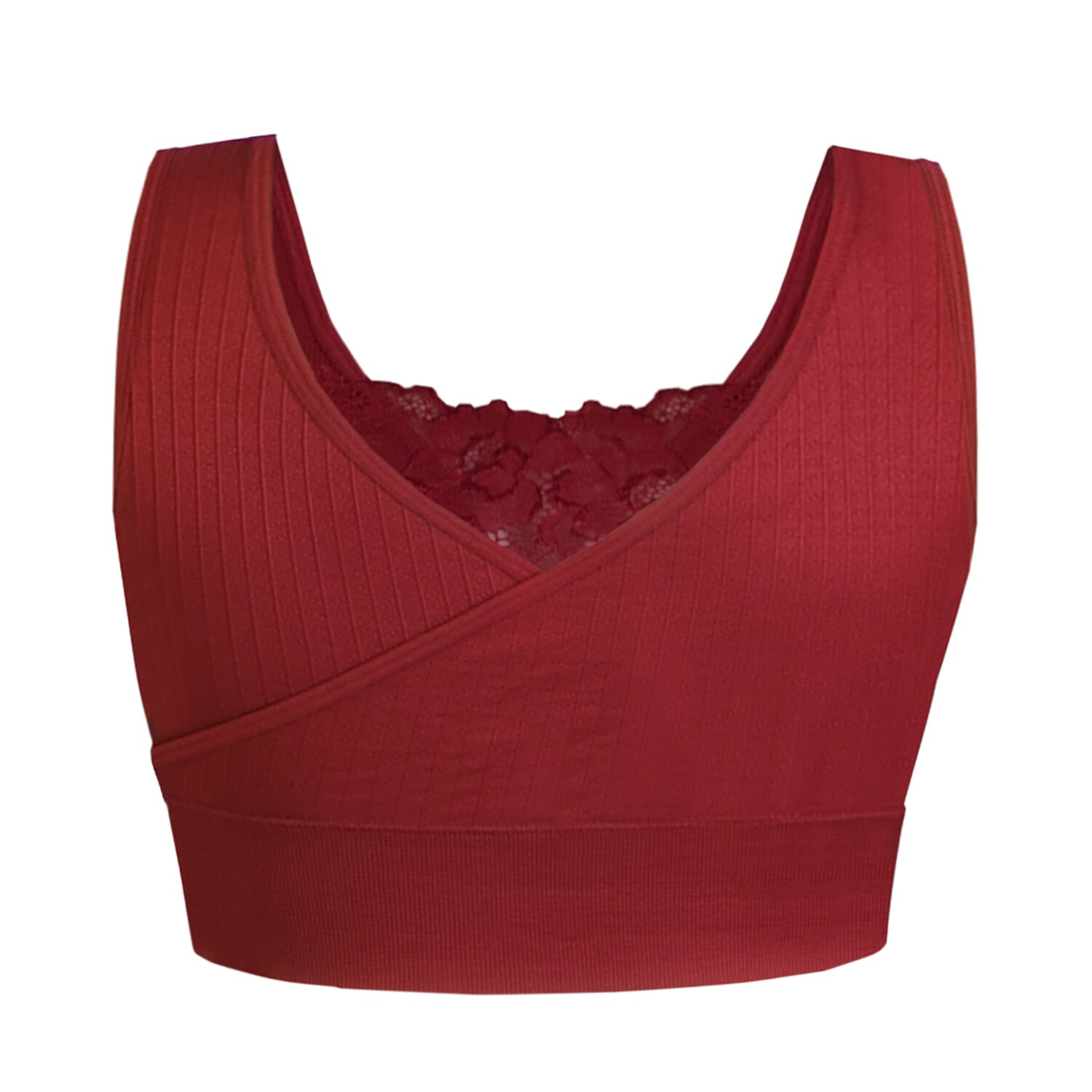 THE PICK OF SANKOM- Sankom Bordeaux Lace Functional Classic Bra (Size M-L) - Red
