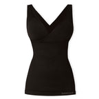 SANKOM Classic Seamless Wire-Free Bra with Vest - For Posture Correction - Body Slimming Vest (Size - M-L) - Black
