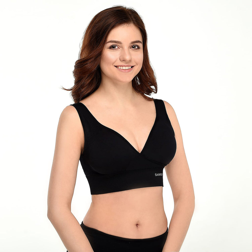 Sankom Polyamide Bra (Size - XL-XXL) - Black