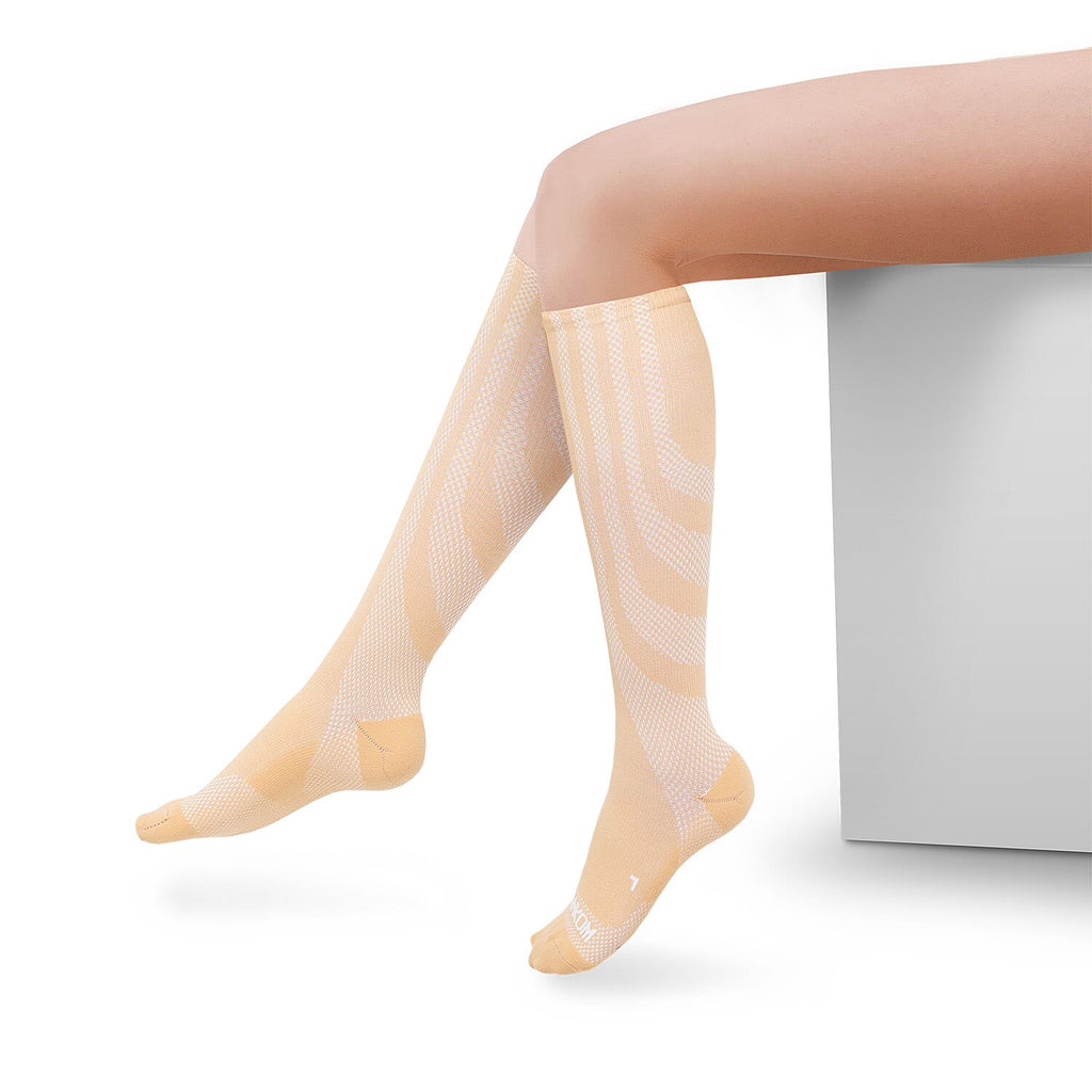 Sankom Patented Antibacterial Light Socks (Size L-XL) - Beige