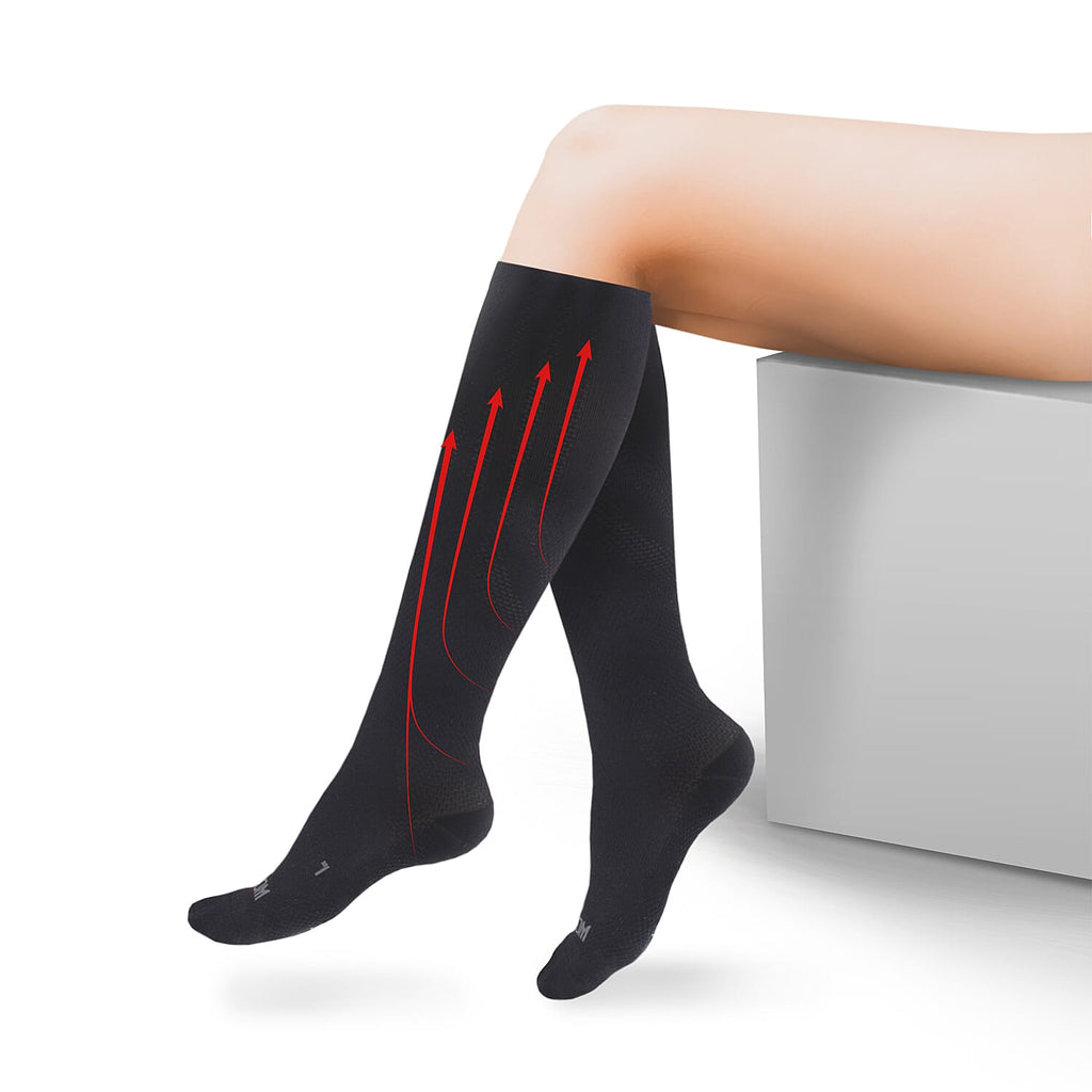 Sankom Patented Antibacterial Light Socks (Size L-XL) - Black