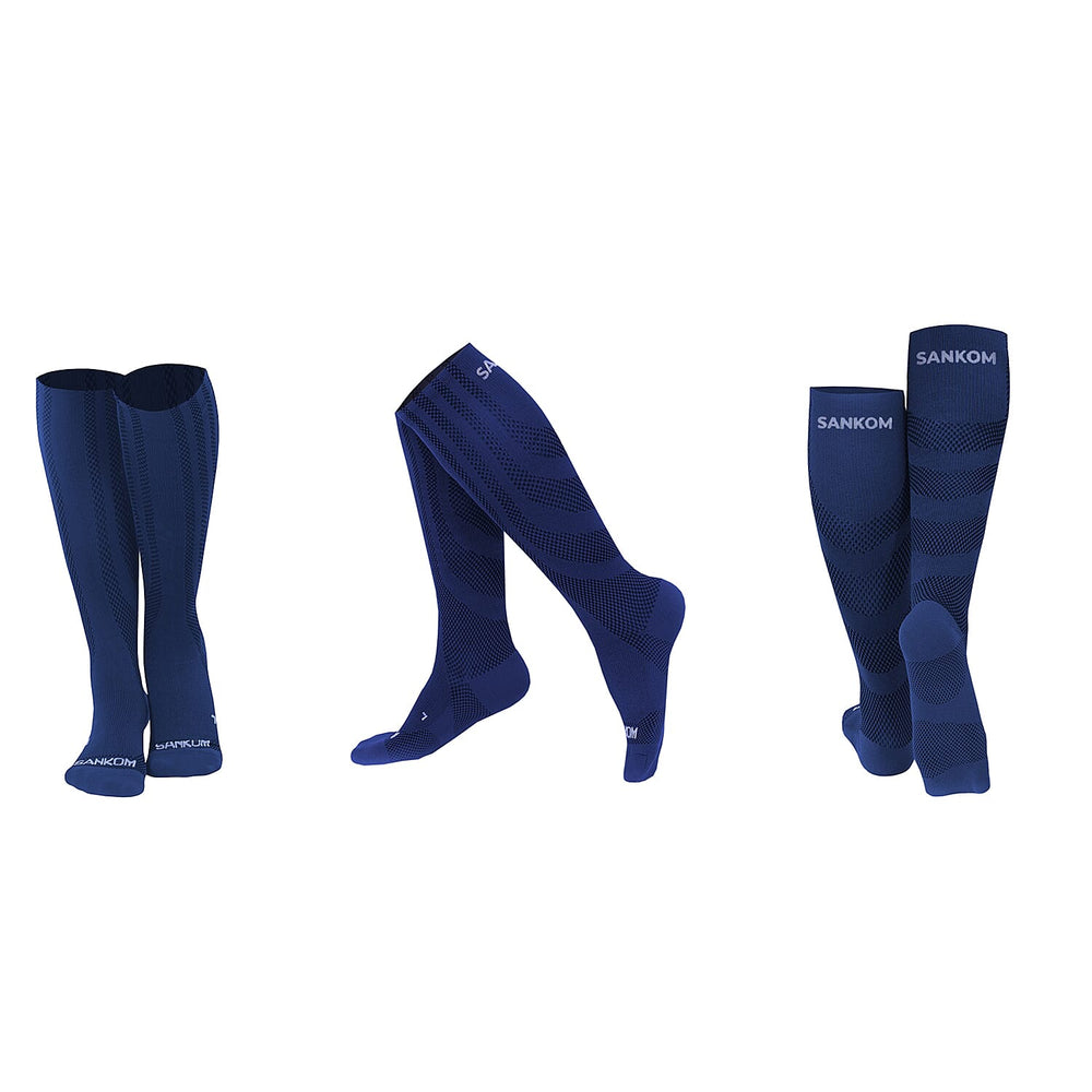 Sankom Antibacterial Light Compression Socks (Size S-M) - Dark Blue