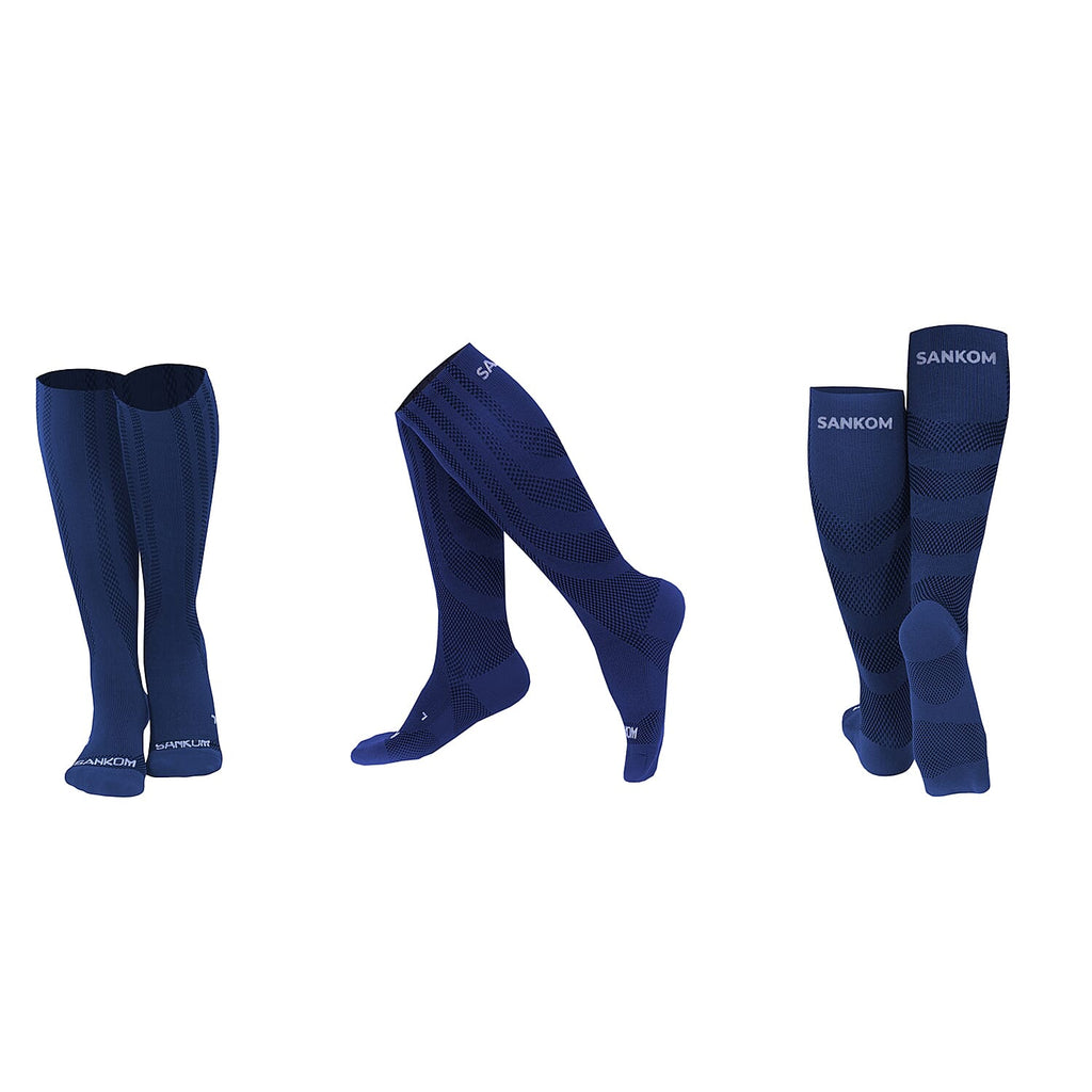 Sankom Antibacterial Light Compression Socks (Size S-M) - Dark Blue