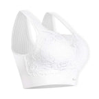 Sankom Switzerland Patent Classic Bra With Lace (Size L-XL) - White