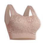 Sankom Switzerland Patent Classic Bra With Lace (Size M-L) - Peach