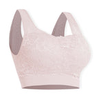 Sankom Switzerland Patent Classic Bra With Lace (Size S-M) - Light Pink