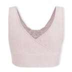 Sankom Switzerland Patent Classic Bra With Lace (Size XXXL) - Light Pink