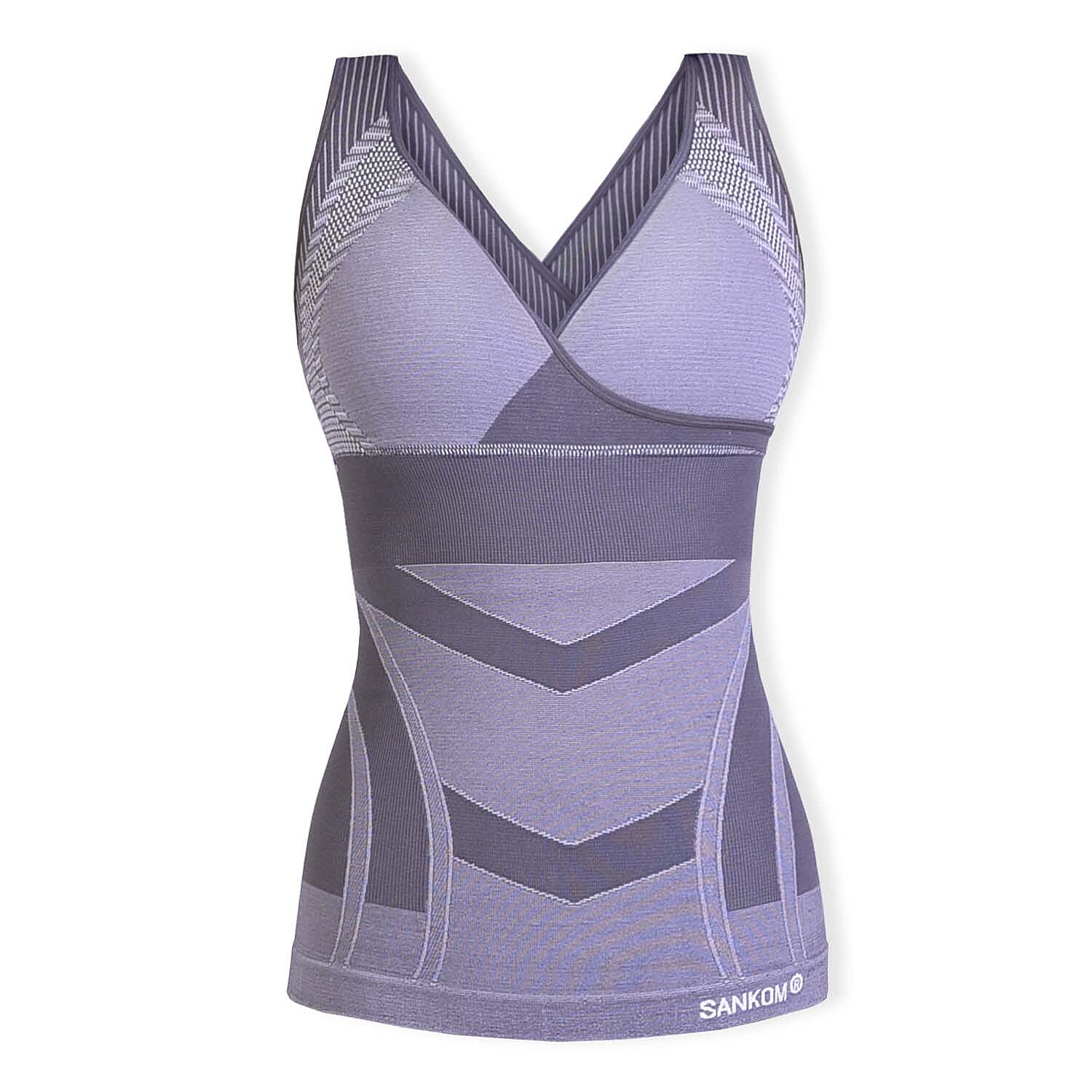 Sankom Switzerland Premium Bamboo Bra With Vest (Size XXXL) - Lilac
