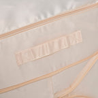 Satin Compressed Storage Bag with Zipper (Size 52x42x30 cm) - Apricot Pink