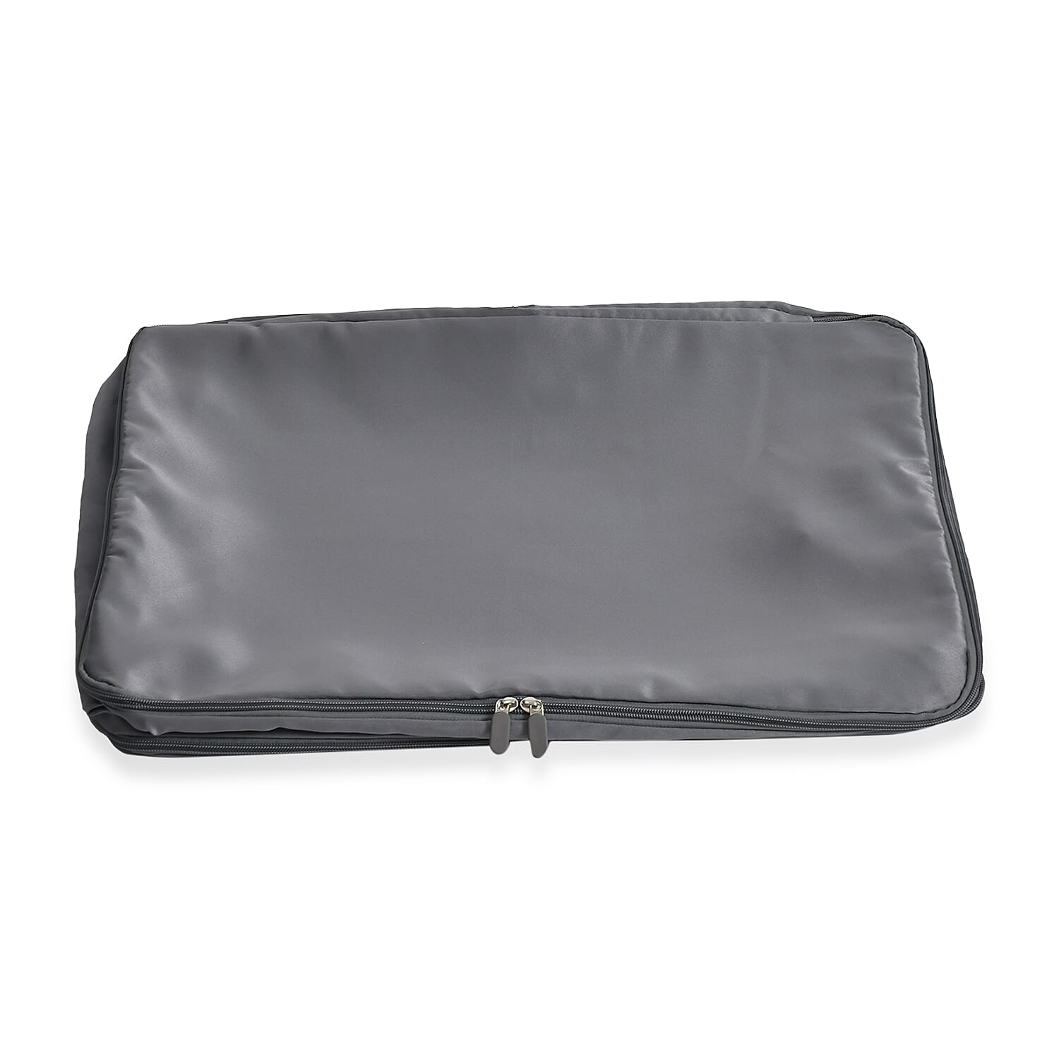 Satin Compressed Storage Bag with Zipper (52x42x30cm) - Grey
