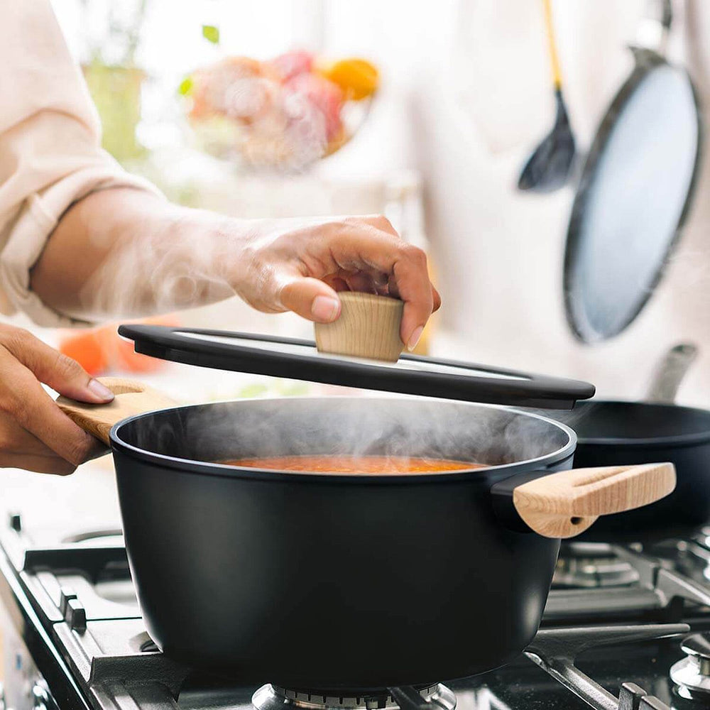 MASTERCHEF CASSEROLE POT 20CM- Wood Black