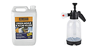 Saver Duo - Foam - Mist Nozzle Pressure Sprayer (2L) and Millwood Path - Patio Mould - Algie Remover - 5 Litres