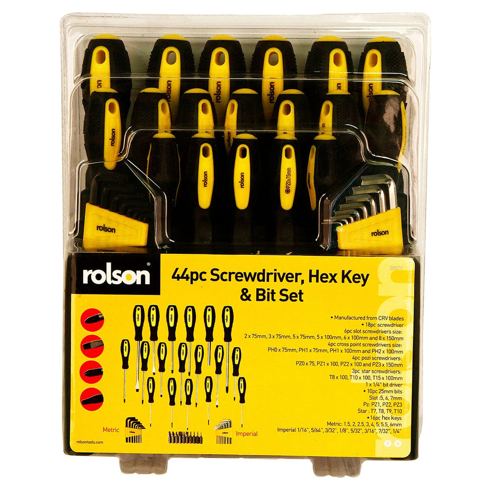 ROLSON Domestic Essential - 44pc Screwdriver Set