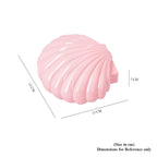 Seashell Music Mirror Jewellery Box with LED Light (Size 15x13x7 Cm) - Dark Pink
