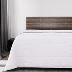 Bamboo Patterned Comforter and Duvet (Size 200x1 cm) - White & White
