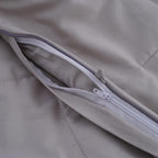Deluxe Range 100% Mulberry Silk Quilt with 100% Cotton Cover - Dark Grey (Size Double)
