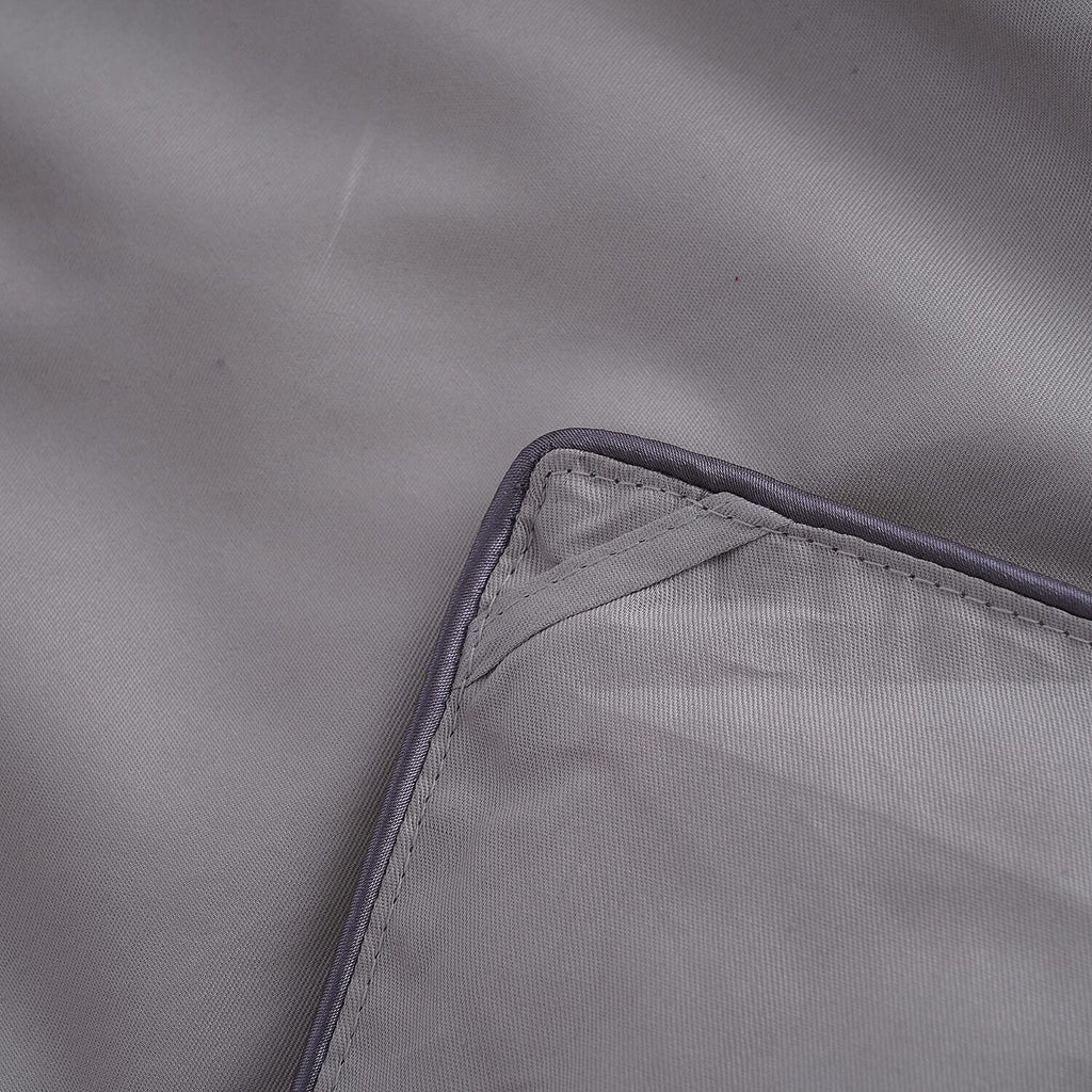 Deluxe Range 100% Mulberry Silk Quilt with 100% Cotton Cover - Dark Grey (Size Double)