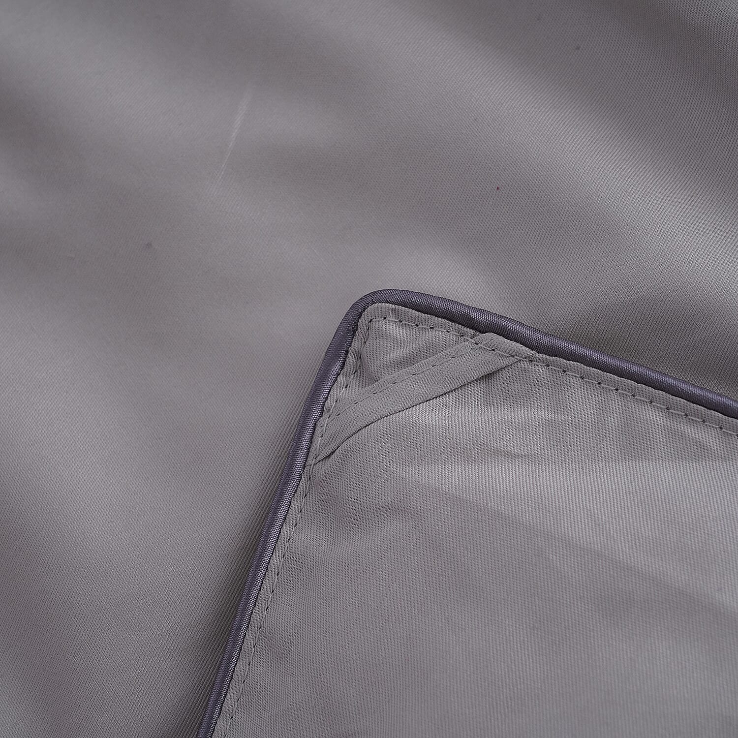 Deluxe Range 100% Mulberry Silk Quilt with 100% Cotton Cover - Dark Grey (Size Double)