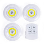 Set 3 Led Lights with remote