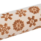Set of 2 - Christmas Embossed Pattern Wooden Rolling Pin (Size 35x5Cm)