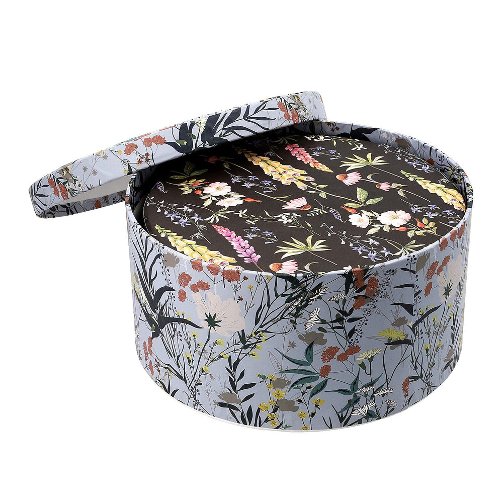 Set of 3 - Millmade Printed Round Multipurpose Gift Box - Multi and Black