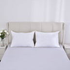 Set of 2 - Down Alternative Pillow Cover with Gold Piping and Zipper Closure (Size 50x70cm)