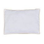 Set of 2 - Down Alternative Pillow Cover with Gold Piping and Zipper Closure (Size 50x70 cm)