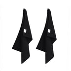 Set of 10 - 100% Cotton Kitchen Towel (Size 66x45 Cm) - Black