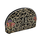 Designer Inspired-10 Pcs of Jacquard Weave Cosmetic and Jewellery Storage - Black