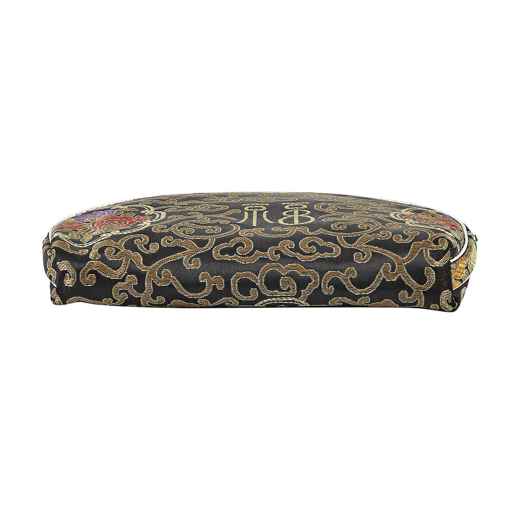 Designer Inspired-10 Pcs of Jacquard Weave Cosmetic and Jewellery Storage - Black