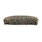 Designer Inspired-10 Pcs of Jacquard Weave Cosmetic and Jewellery Storage - Black