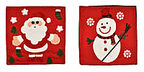 Set of 2 100% Towel Embroidery Soft Cushion Cover