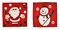 Set of 2 100% Towel Embroidery Soft Cushion Cover