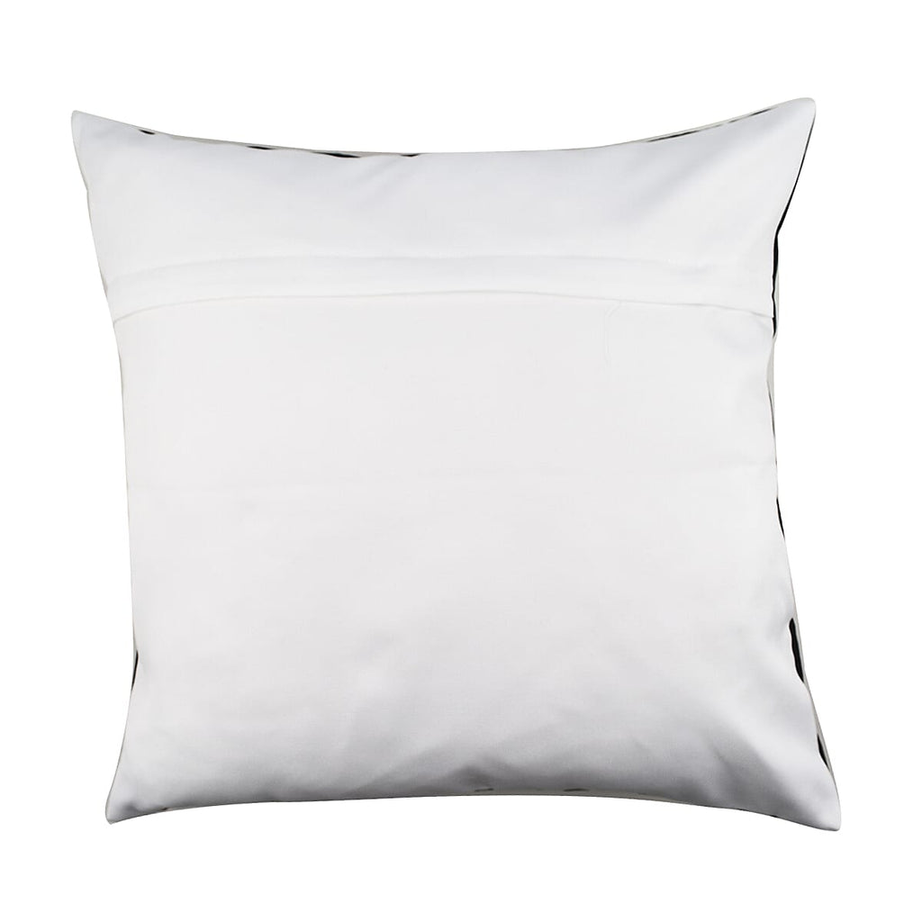 Set of 2 - Abstract Flower and Leaf Pattern Pillow Case and Cover (Size 45 cm) - Black - Multi
