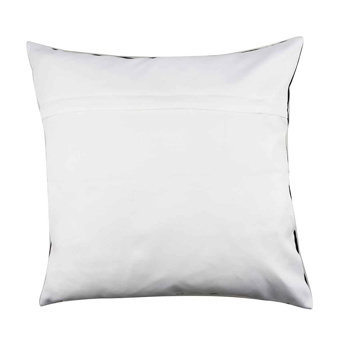Set of 2 - Abstract Flower and Leaf Pattern Pillow Case and Cover (Size 45 cm) - Black - Multi