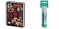 Set of 2 Alice Notebook and Disney Lilo set of 4 pen