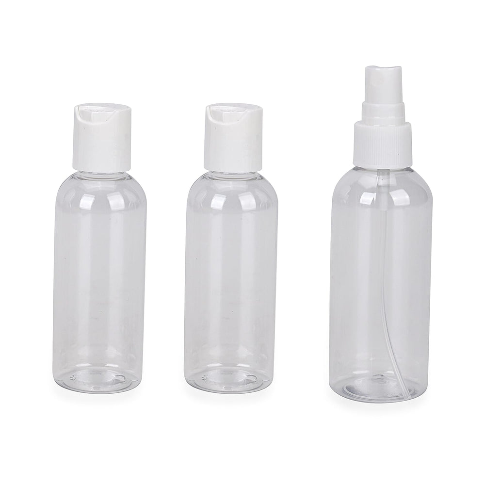 Set of 2 Beautech Storage Bags with 3 Spray Bottles - Light Brown