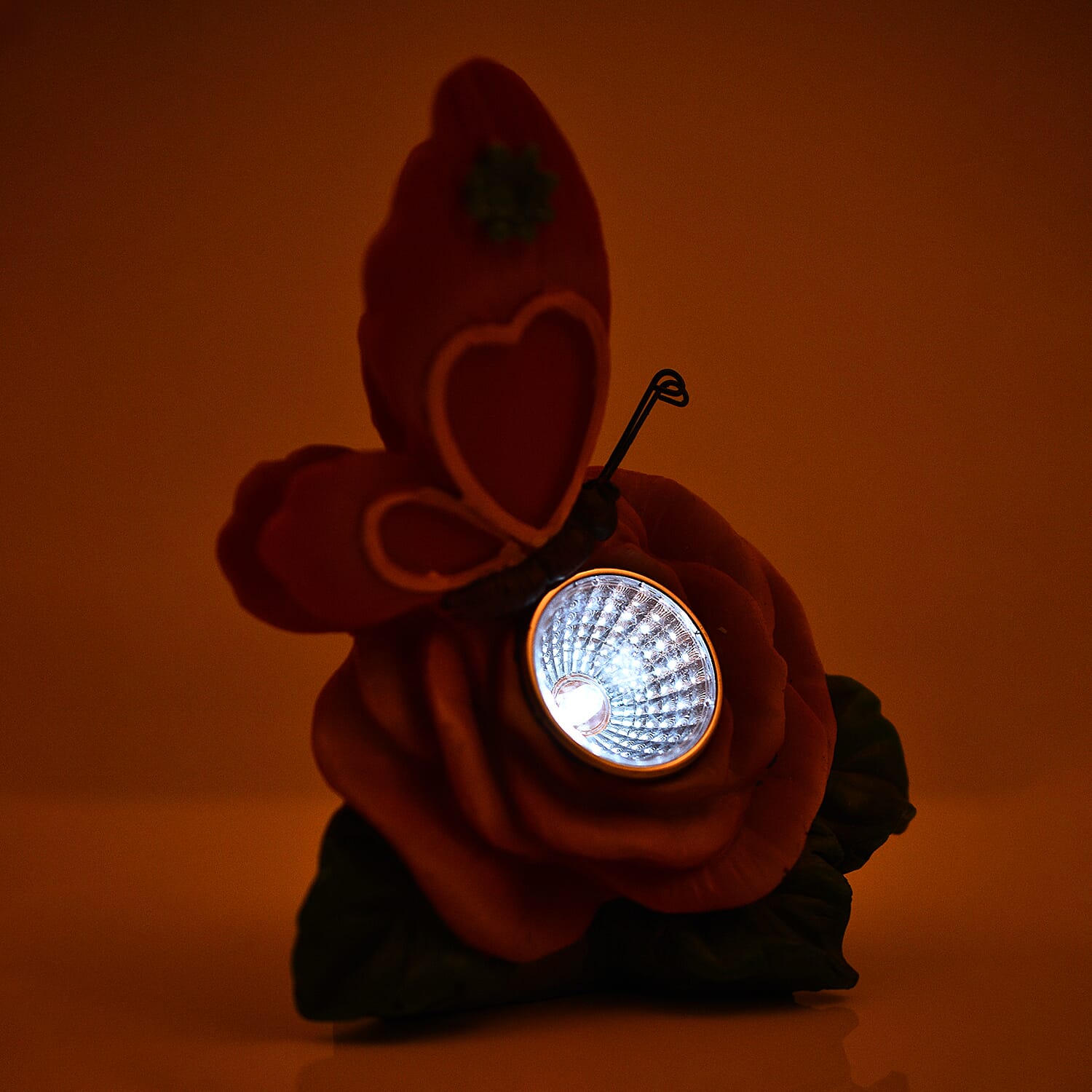 Set of 2 Bird and Butterfly Multicolor Solar Lights (Size 12x7.5x15 cm)