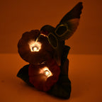 Set of 2 Bird and Butterfly Multicolor Solar Lights (Size 12x7.5x15 cm)