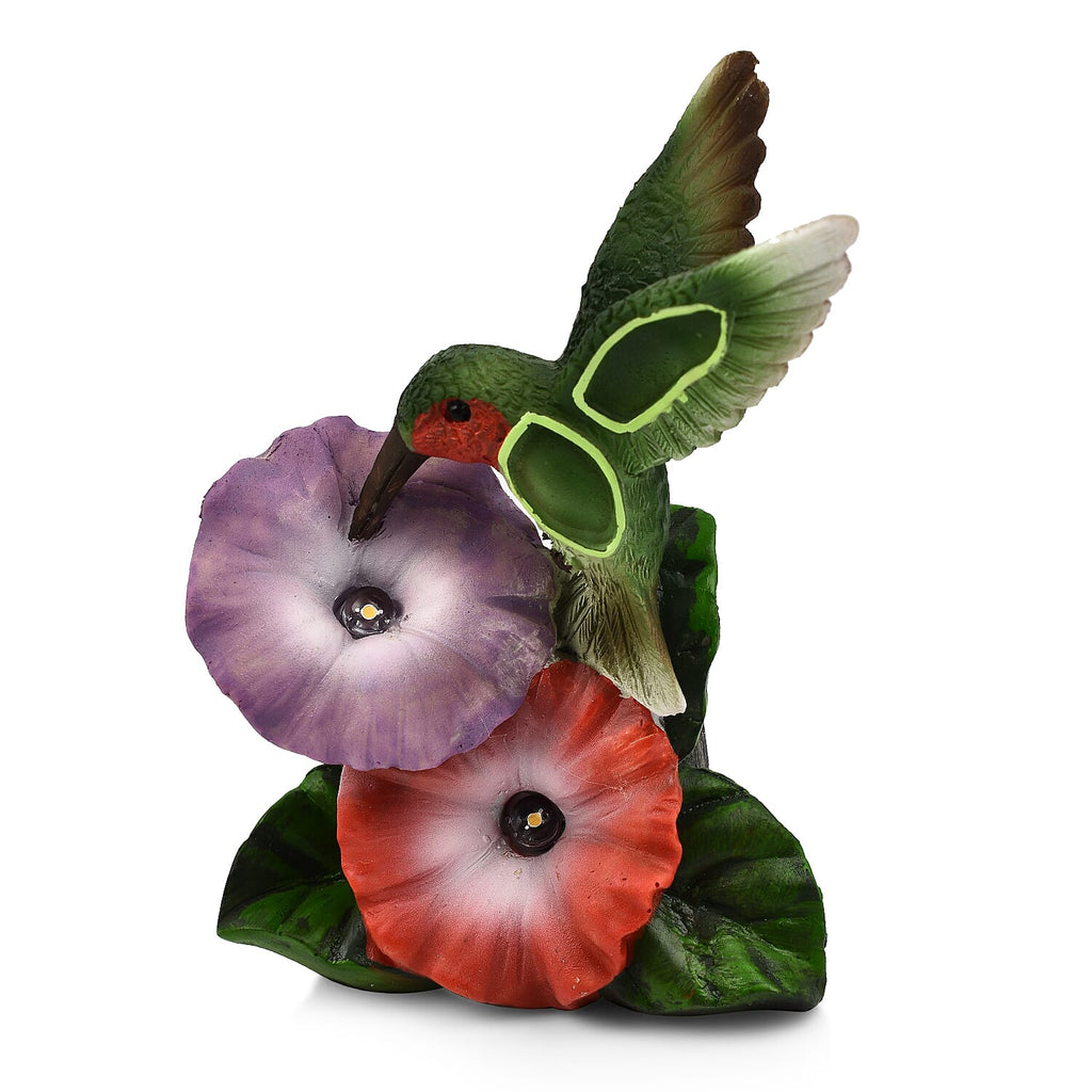 Set of 2 Bird and Butterfly Multicolor Solar Lights (Size 12x7.5x15 cm)