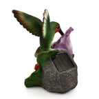 Set of 2 Bird and Butterfly Multicolor Solar Lights (Size 12x7.5x15 cm)