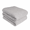 Set of 2 - Comfort Microfiber Throw Blanket (Size 170x130 cm) - Light Grey