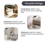Set of 2 - Cotton Rugs- Door Mat (Size 50x80cm) - Grey