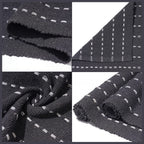 Set of 2 - Cotton Rugs- Door Mat (Size 50x80cm) - Grey